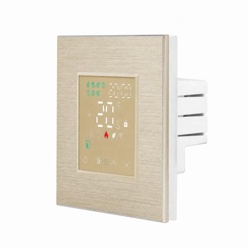 Alu WLAN Raumthermostat Thermostat Gold LUXUS TIME