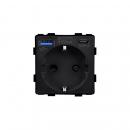Steckdosen Modul + USB 2-fach Typ A/C 20W Schwarz MP010U-12 LUXUS-TIME