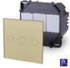 3-faches Lichtschalter Modul Touch Gold P-703-13 POINT  