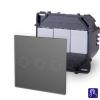 3-faches Lichtschalter Modul Touch Grau P-703-15 POINT 