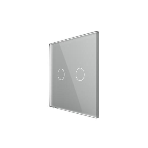 Point NUR Touch Feld Aufsatz 2 Weg  - Farbe: Grau