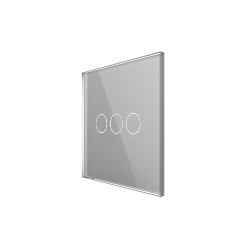 Point NUR Touch Feld Aufsatz 3 Weg  - Farbe: Grau