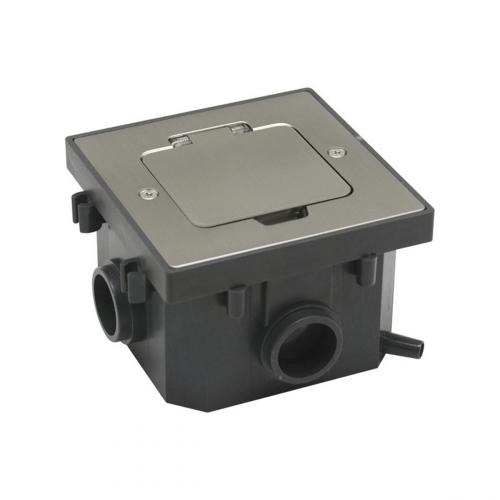 Bodensteckdose mit Unterputzdose � IP44, erweiterbar f�r Mehrfachinstallation