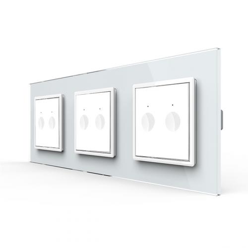 3 Rollladenschalter Wei� LIVOLO Notch