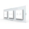 3 Rollladenschalter Wei� LIVOLO Notch