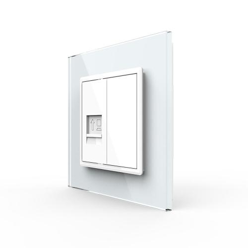 1-fache Netzwerkdose CAT6A VL-C7-1CAT6A/SR-11-A Wei� LIVOLO 