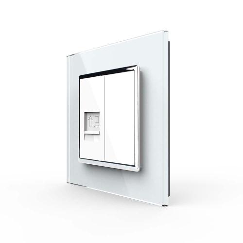 1-fache Netzwerkdose CAT6A VL-C7-1CAT6A/SR-11 Wei� LIVOLO 