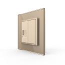 1-fache Netzwerkdose CAT6A  VL-C7-1CAT6A/SR-13 Gold LIVOLO 