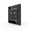 Lautsprecher / Cinch Audio Anschluss Schwarz VL-C7-2AD/SR-12 LIVOLO 