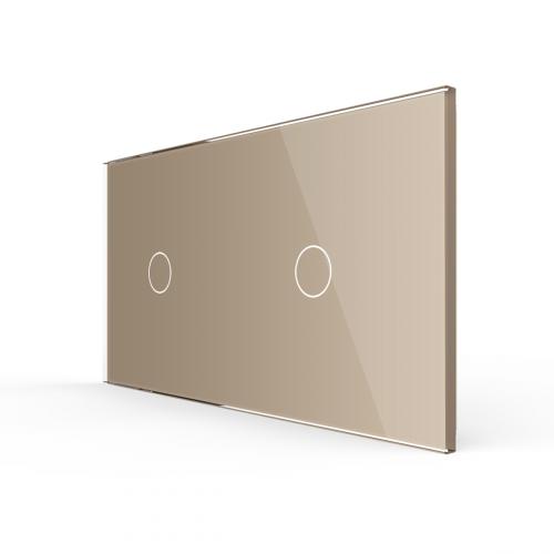 2-fache Blende 2 Touch-Schalter Gold LIVOLO