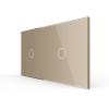 2-fache Blende 2 Touch-Schalter Gold LIVOLO