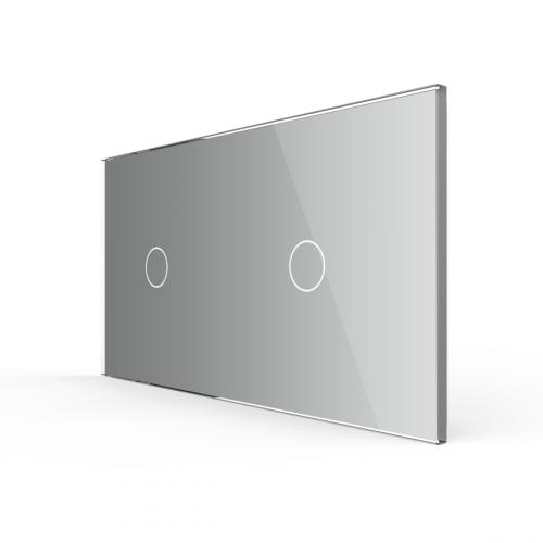 2-fache Blende 2 Touch-Schalter Grau LIVOLO
