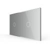 2-fache Blende 2 Touch-Schalter Grau LIVOLO