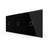 3-fache Blende 3 Touch-Schalter Schwarz LIVOLO