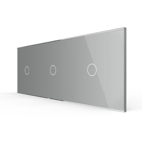 3-fache Blende 3 Touch-Schalter Grau LIVOLO