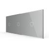3-fache Blende 3 Touch-Schalter Grau LIVOLO