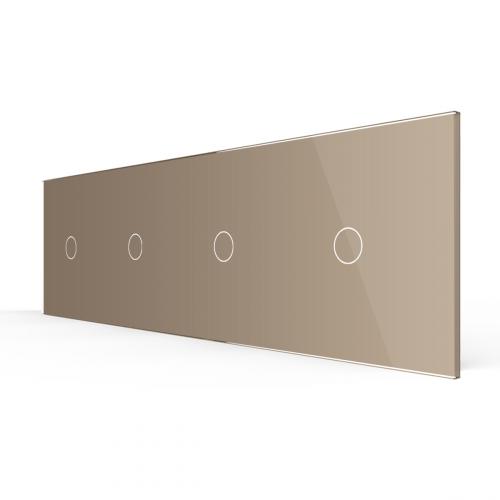 4-fache Blende 4 Touch-Schalter Gold LIVOLO
