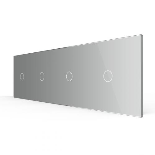 4-fache Blende 4 Touch-Schalter Grau LIVOLO