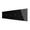 5-fache Blende 5 Touch-Schalter Schwarz LIVOLO
