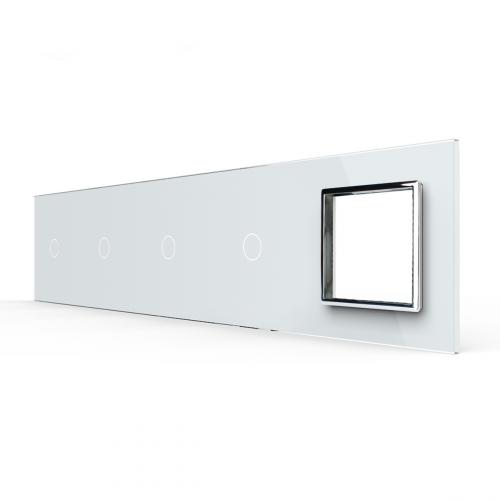 5-fache Blende 4 Touch-Schalter + Modul wei� LIVOLO 