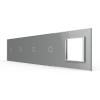 5-fache Blende 4 Touch-Schalter + 1 Modul Grau LIVOLO