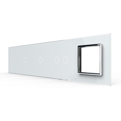 5-fache Blende 4 Touch-Schalter + 1 Modul wei� LIVOLO 