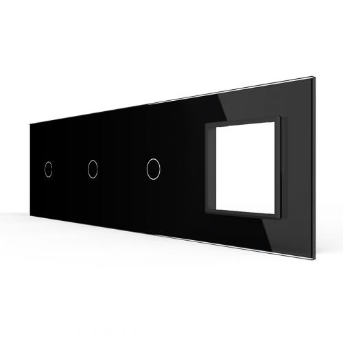 4-fache Blende 3 Touch-Schalter + 1 Modul LIVOLO