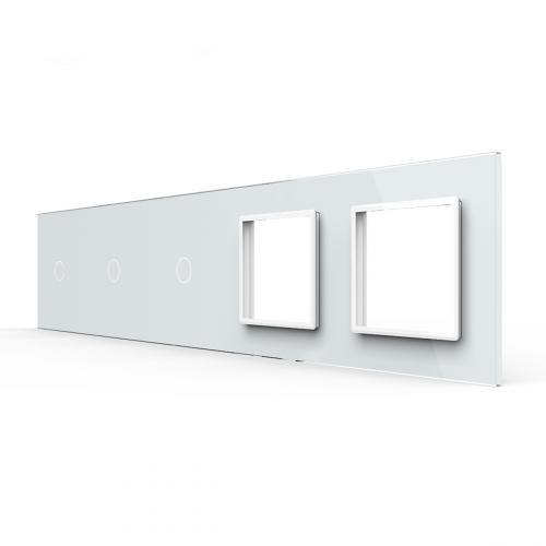 5-fache Blende 3 Touch-Schalter + 2 Module wei�  LIVOLO 