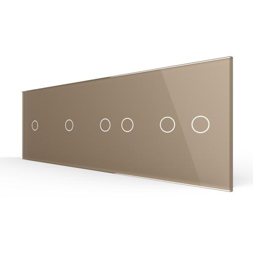 4-fache Blende 4 Touch-Schalter Gold LIVOLO