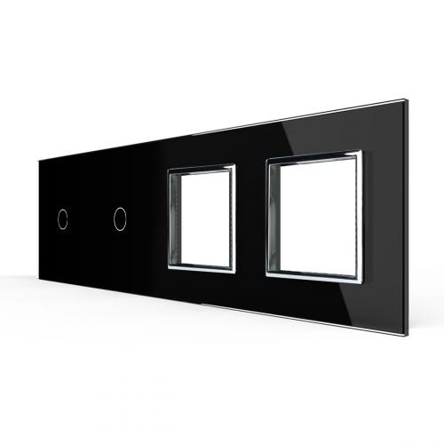 4-fache Blende 2 Touch-Schalter + 2 Module LIVOLO