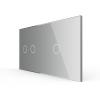 2-fache Blende Touch-Schalter Grau LIVOLO