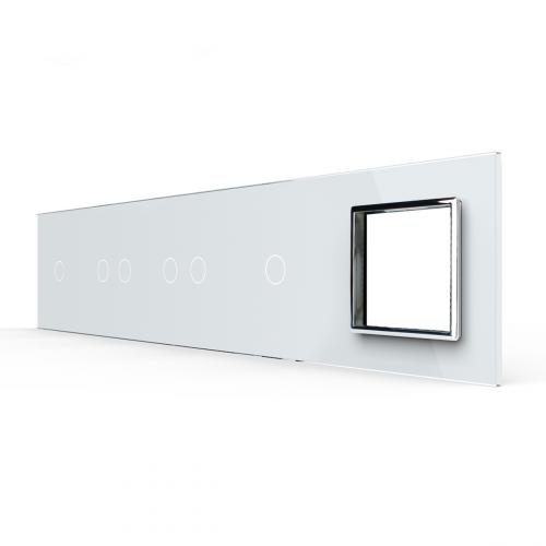 5-fache Blende 4 Touch-Schalter + 1 Modul wei� LIVOLO 