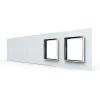 5-fache Blende 3 Touch-Schalter + 2 Module wei� LIVOLO 
