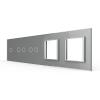 5-fache Blende 3 Touch-Schalter + 2 Modul Grau LIVOLO