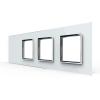 4-fache Blende 1 Touch-Schalter + 3 Module wei� LIVOLO 