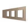 4-fache Blende 1 Touch-Schalter + 3 Module Gold LIVOLO