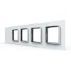 5-fache Blende 1 Touch-Schalter + 4 Module wei� LIVOLO 