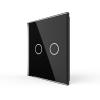 1-fache Blende f�r doppelten Touch-Schalter Schwarz LIVOLO