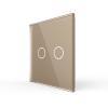 1-fache Blende Touch-Schalter Gold LIVOLO