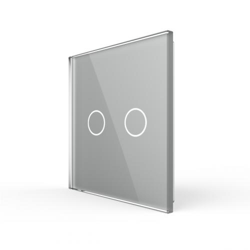 Livolo Glasblende für einen zweifachen Touch-Schalter VL-C7-C2-15