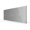 3-fache Blende 3 Touch-Schalter Grau LIVOLO