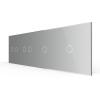 4-fache Blende Touch-Schalter Grau LIVOLO