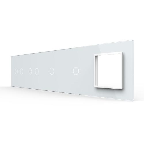 5-fache Blende 4 Touch-Schalter + 1 Modul wei� LIVOLO