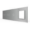 4-fache Blende 3 Touch-Schalter + 1 Modul Grau LIVOLO