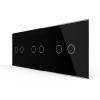3-fache Blende 3 Touch-Schalter Schwarz LIVOLO