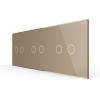 3-fache Blende 3 Touch-Schalter Gold LIVOLO