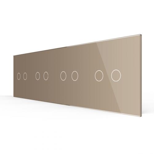 4-fache Blende 4 Touch-Schalter Gold LIVOLO