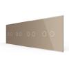 4-fache Blende 4 Touch-Schalter Gold LIVOLO