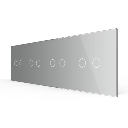 4-fache Blende 4 Touch-Schalter Grau LIVOLO