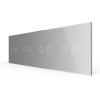 4-fache Blende 4 Touch-Schalter Grau LIVOLO
